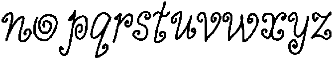 Nascalia Regular otf (400) Font LOWERCASE