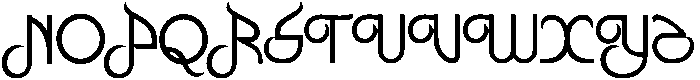 Nashira Regular otf (400) Font UPPERCASE