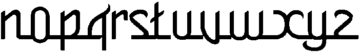 Nashira Regular otf (400) Font LOWERCASE