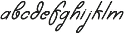 Natadon Italic otf (400) Font LOWERCASE