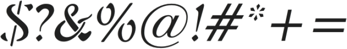 Nataki Italic otf (400) Font OTHER CHARS