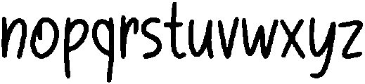 Natalia Regular otf (400) Font LOWERCASE