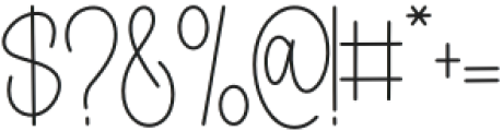 Natalia Signature Regular otf (400) Font OTHER CHARS