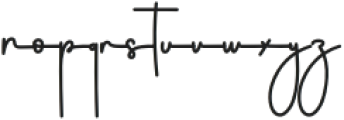 Natalia Signature Regular otf (400) Font LOWERCASE
