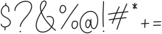 Natalia Signature otf (400) Font OTHER CHARS