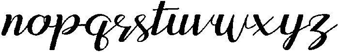 Natasya Regular otf (400) Font LOWERCASE