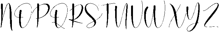Nathalie otf (400) Font UPPERCASE