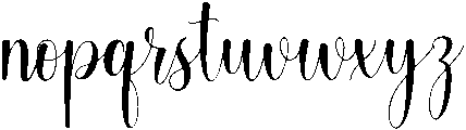 Nathalie otf (400) Font LOWERCASE