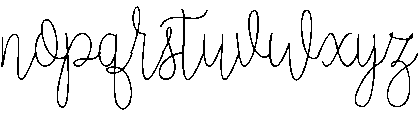 Nathalie otf (400) Font LOWERCASE