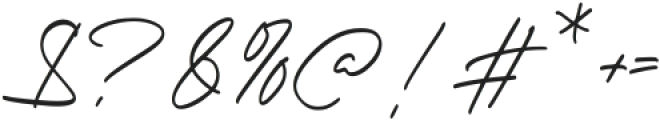 Nathasa Signature Regular otf (400) Font OTHER CHARS