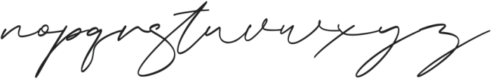 Nathasa Signature Regular otf (400) Font LOWERCASE