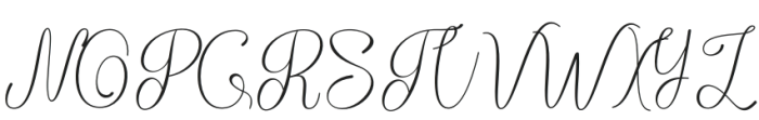 Nathasyia Script Regular otf (400) Font UPPERCASE