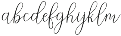 Nathasyia Script Regular otf (400) Font LOWERCASE