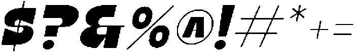 NativeLetter-Oblique otf (400) Font OTHER CHARS