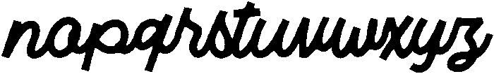 NativeLetter-Script otf (400) Font LOWERCASE