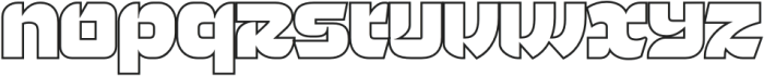 Natsu Outline otf (400) Font LOWERCASE