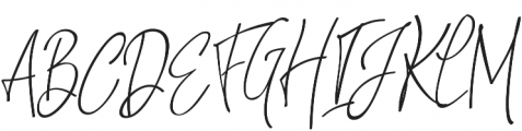 Natthalie Signature Regular otf (400) Font UPPERCASE