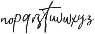 Natthalie Signature Regular otf (400) Font LOWERCASE