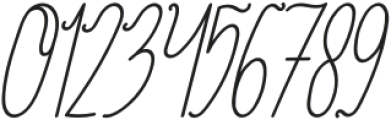 Nattlya Italic otf (400) Font OTHER CHARS