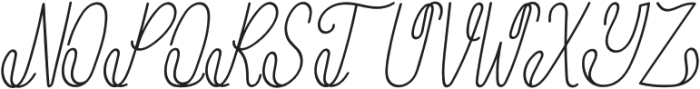 Nattlya Italic otf (400) Font UPPERCASE