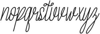 Nattlya Italic otf (400) Font LOWERCASE