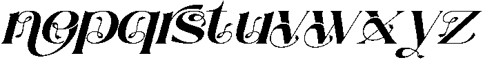 Natural Creation Italic otf (400) Font LOWERCASE