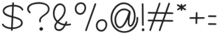 Natural Handwriting Regular otf (400) Font OTHER CHARS