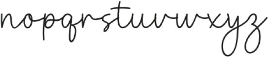Natural Handwriting Regular otf (400) Font LOWERCASE
