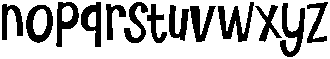 Natural Imperfect otf (400) Font LOWERCASE