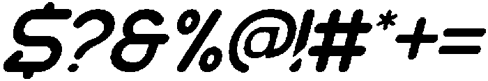 Natural Space Light Italic otf (300) Font OTHER CHARS