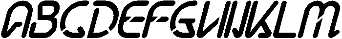 Natural Space Light Italic otf (300) Font UPPERCASE