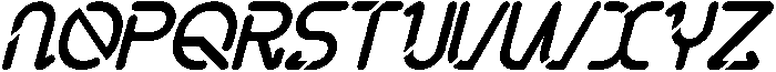 Natural Space Light Italic otf (300) Font UPPERCASE