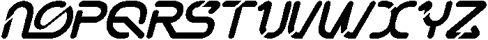 Natural Space Light Italic otf (300) Font LOWERCASE