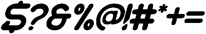 Natural Space Regular Italic otf (400) Font OTHER CHARS