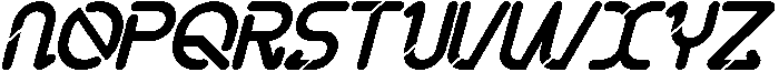 Natural Space Regular Italic otf (400) Font UPPERCASE
