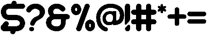 Natural Space Regular otf (400) Font OTHER CHARS