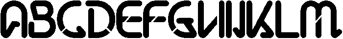 Natural Space Regular otf (400) Font UPPERCASE