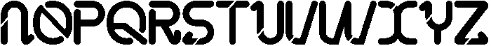 Natural Space Regular otf (400) Font UPPERCASE