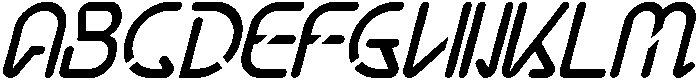 Natural Space Thin Italic otf (100) Font UPPERCASE