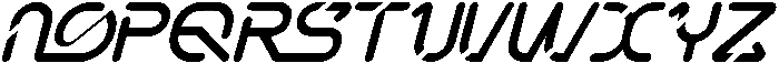 Natural Space Thin Italic otf (100) Font LOWERCASE