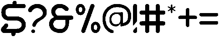 Natural Space Thin otf (100) Font OTHER CHARS
