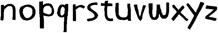 Naturally Imperfect otf (400) Font LOWERCASE