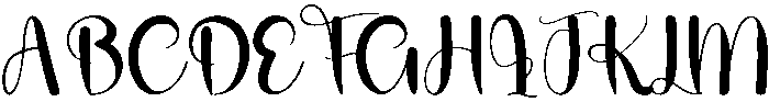 Nature Regular otf (400) Font UPPERCASE