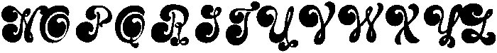 Nature Regular otf (400) Font UPPERCASE
