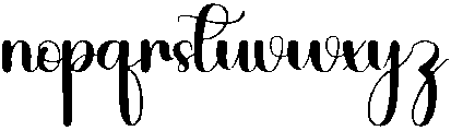 Nature Regular otf (400) Font LOWERCASE