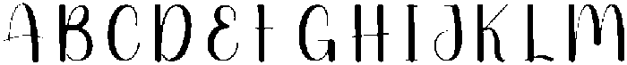 Nature Regular otf (400) Font UPPERCASE