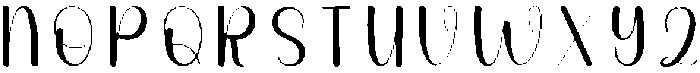 Nature Regular otf (400) Font UPPERCASE
