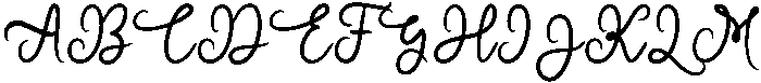 Nature Regular otf (400) Font UPPERCASE