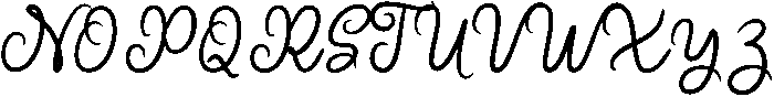 Nature Regular otf (400) Font UPPERCASE