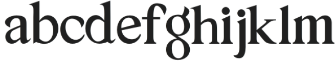 Naturea Regular otf (400) Font LOWERCASE